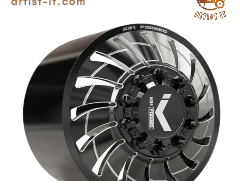 前KG1 KD005-B-1双轮3D模型 3D 打印模型