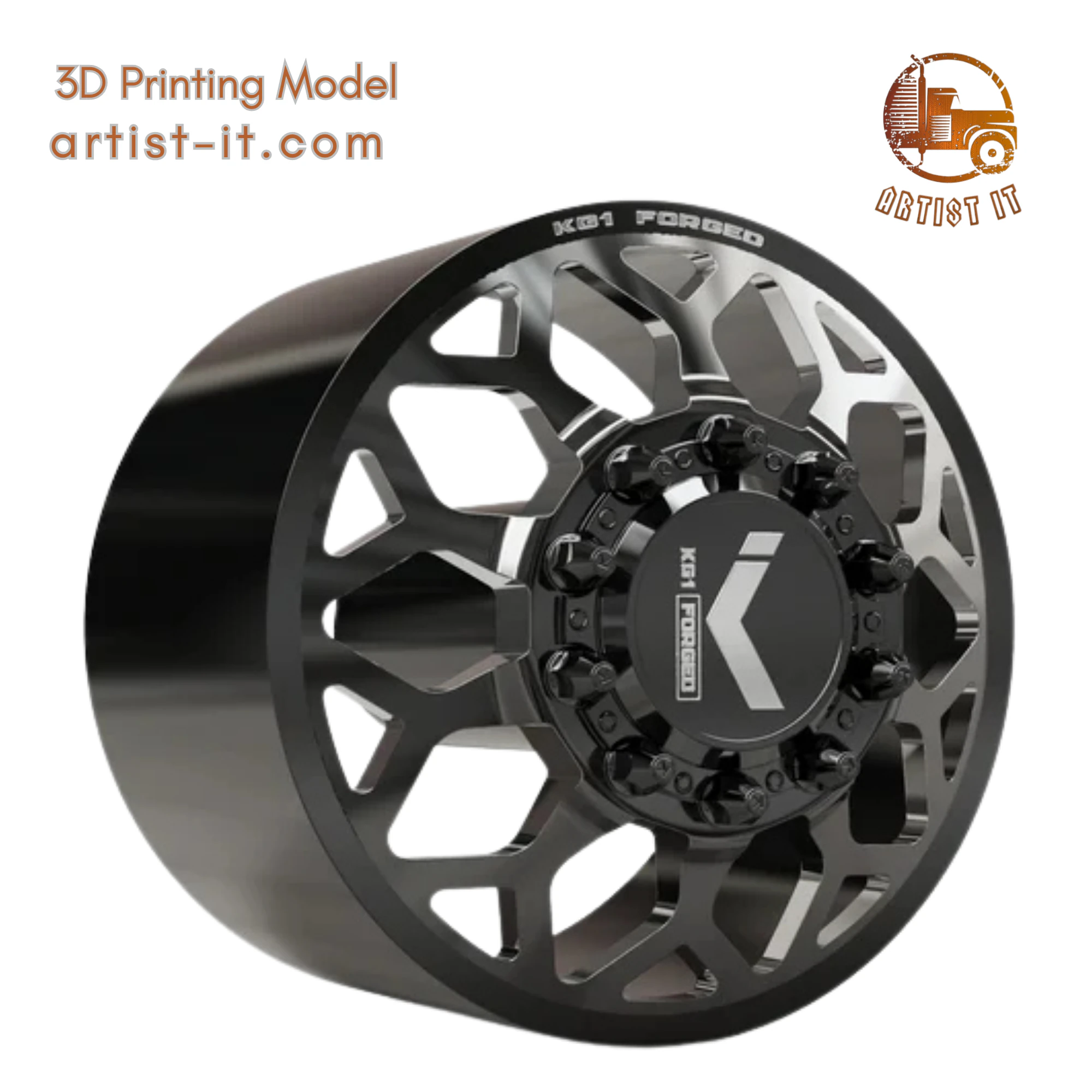 KG1 KD016-2 DUALLY WHEEL 3D MODEL 3D Print Model .c4d .max .obj .3ds .fbx .stl .blend 