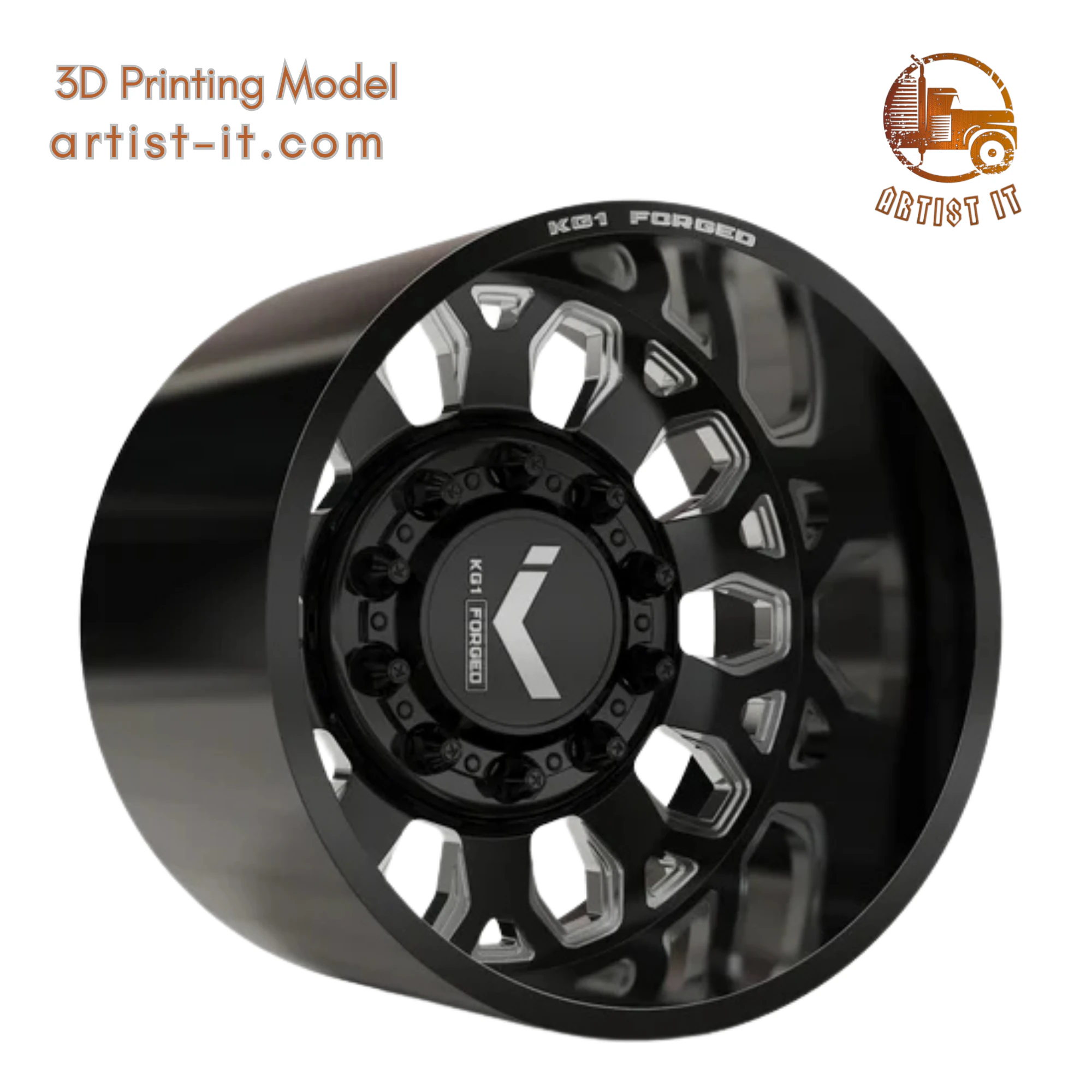 REAR KG1 KD002-B-1 DUALLY WHEEL 3D MODEL 3D Print Model .c4d .max .obj .3ds .fbx .stl .blend