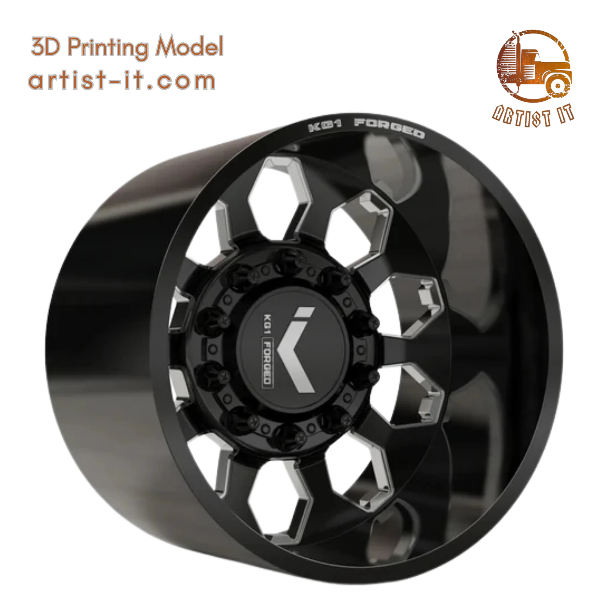 KG1 KD003-B-2 DUALLY WHEEL 3D MODEL 3D Print Model .c4d .max .obj .3ds .fbx .stl .blend 