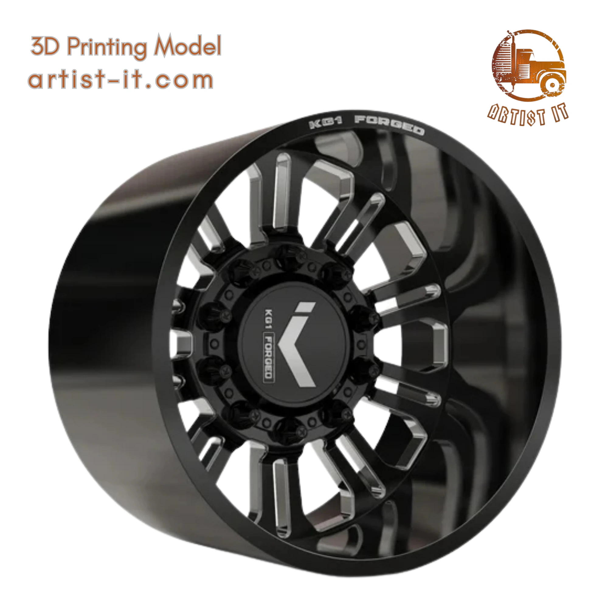 REAR KG1 KD004-B-2 DUALLY WHEEL 3D MODEL 3D Print Model .c4d .max .obj .3ds .fbx .stl .blend