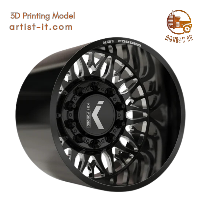 ACHTER KG1 KD014-B-2 3D-MODEL MET DUBBEL WIEL 3D printmodel .c4d .max .obj .3ds .fbx .stl .blend