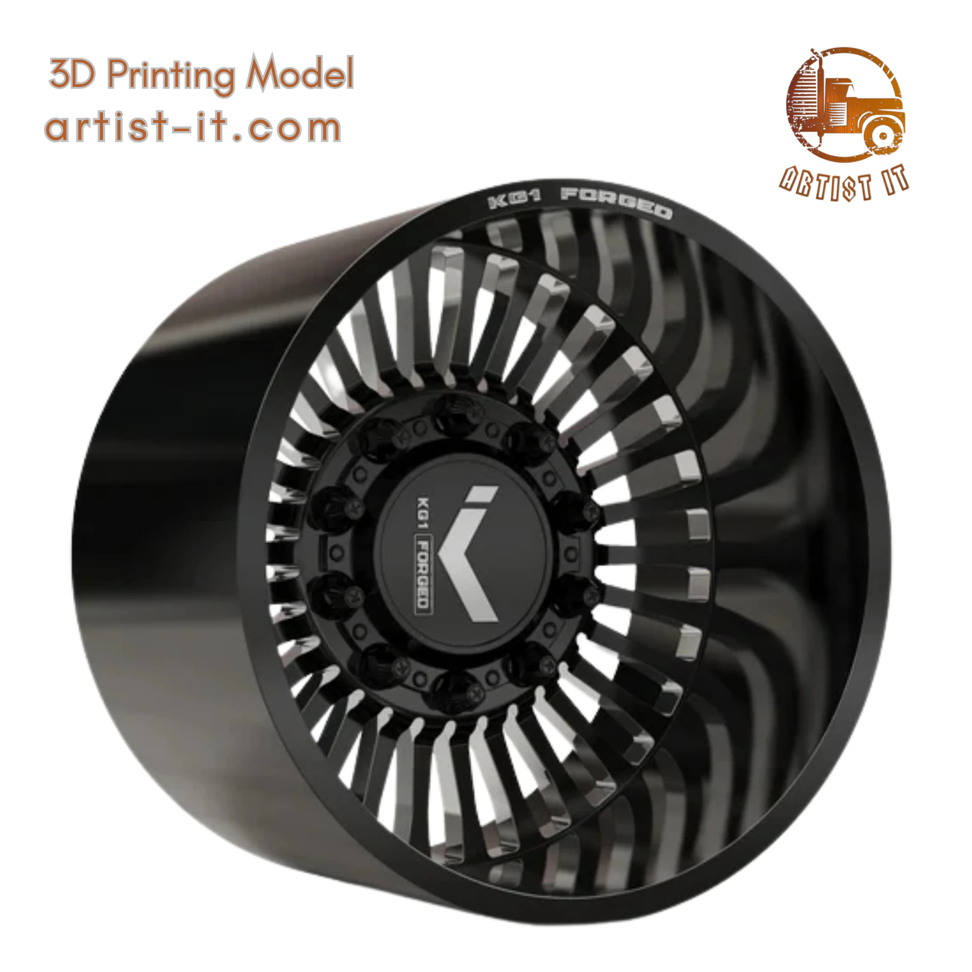 REAR KG1 KD051-1 DUALLY WHEEL 3D MODEL 3D Print Model .c4d .max .obj .3ds .fbx .stl .blend 