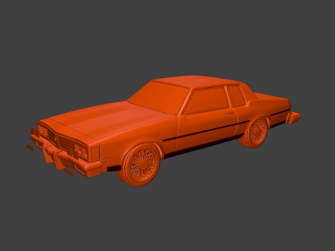 1985 oldsmobile delta 88-royale coupe 2 doors 3d print model Modèles 3D en vedette