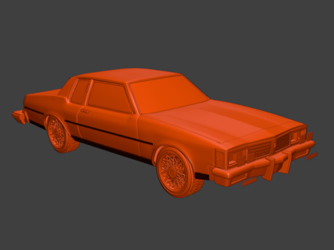 1985 オールズモビル デルタ 88 ロイヤル クーペ 2 ドア 3D プリント モデル 3Dプリントモデル