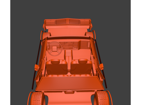 1985 オールズモビル デルタ 88 ロイヤル クーペ 2 ドア 3D プリント モデル 3Dプリントモデル