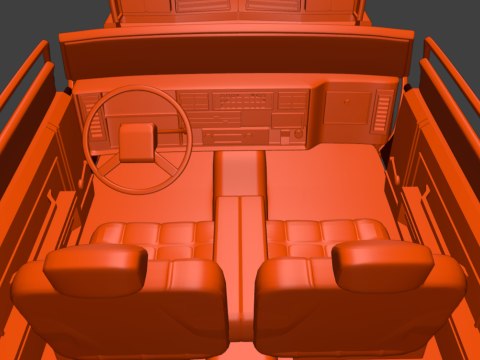 1985 オールズモビル デルタ 88 ロイヤル クーペ 2 ドア 3D プリント モデル 3Dプリントモデル