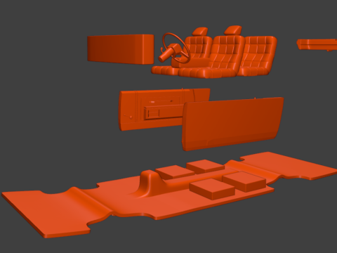 1985 オールズモビル デルタ 88 ロイヤル クーペ 2 ドア 3D プリント モデル 3Dプリントモデル