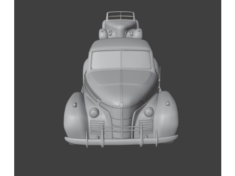 Oldsmobile 80 convertible 1939 3d print model 3D Baskı Modeli