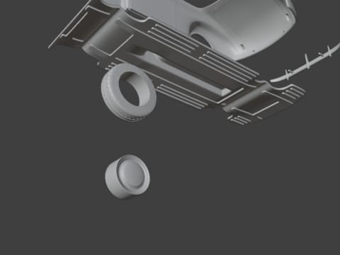 Oldsmobile 80 convertible 1939 3d print model 3D Baskı Modeli