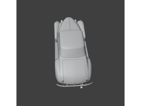 Oldsmobile 80 convertible 1939 3d print model 3D Baskı Modeli