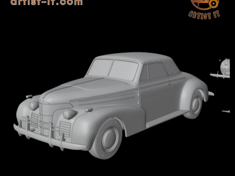 Oldsmobile 80 model cetak 3d tahun 1939 yang dapat dikonversi Model Cetak 3D
