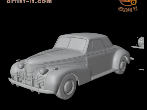 Oldsmobile 80 conversível 1939 modelo de impressão 3D Modelo de Impressão 3D