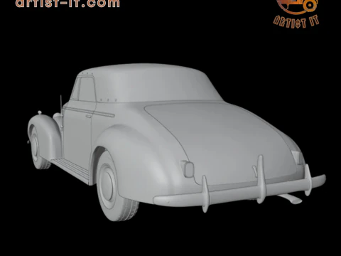 Oldsmobile 80 convertible 1939 3d print model 3D Print Model