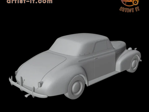 Oldsmobile 80 convertible 1939 3d print model 3D Print Model