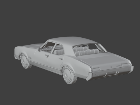1967 Oldsmobile 88 Delmont 3d print model Modelo de impresión 3D
