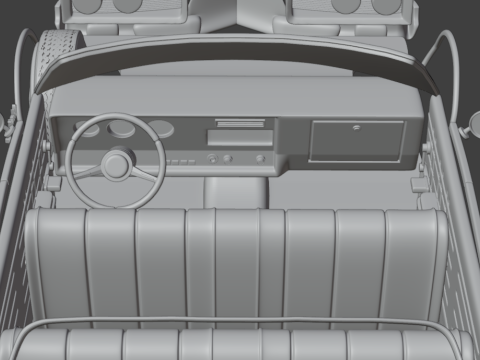 1967 Oldsmobile 88 Delmont 3d print model Modelo de impresión 3D