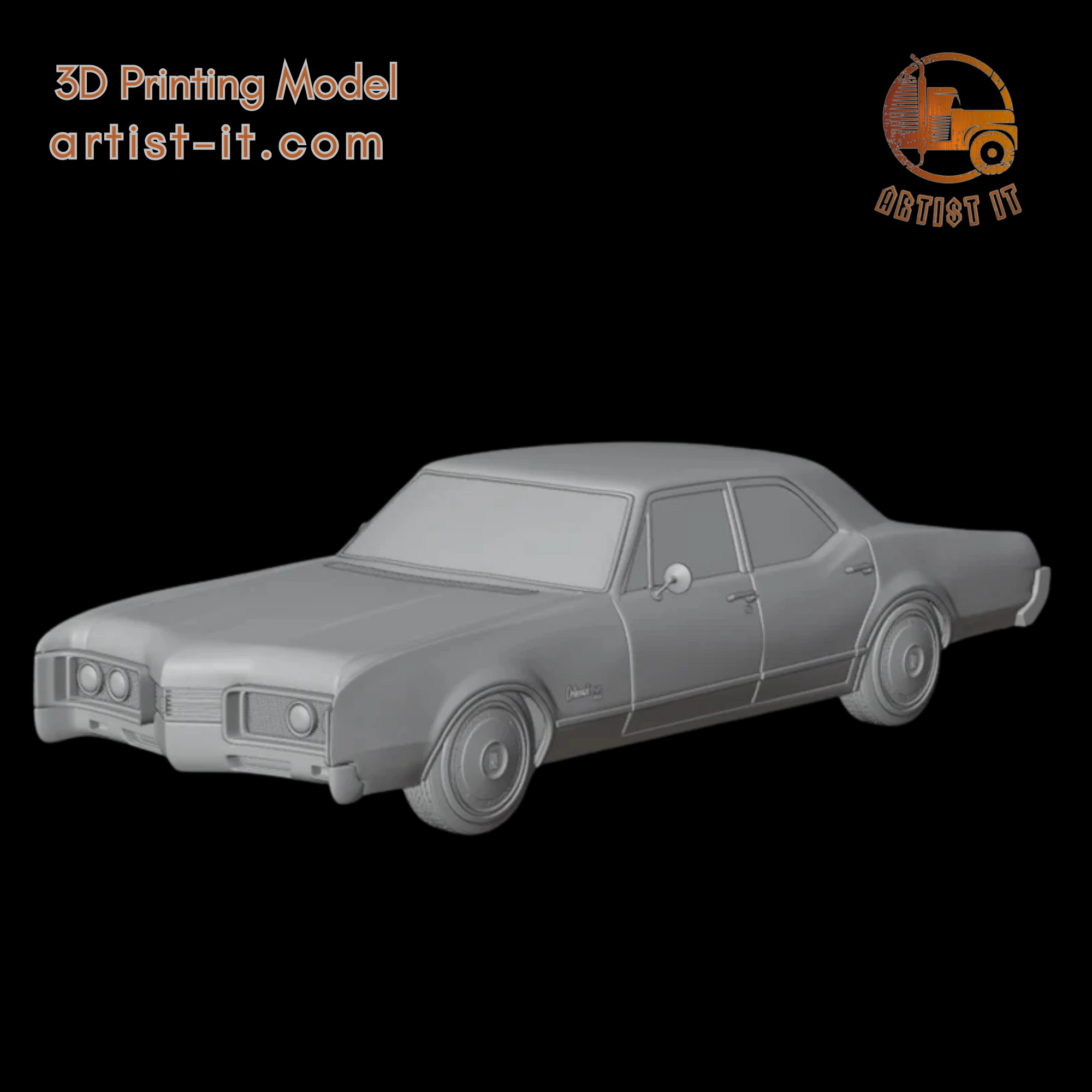 1967 Oldsmobile 88 Delmont 3d print model 3D Print Model .c4d .max .obj .3ds .fbx .stl .blend 