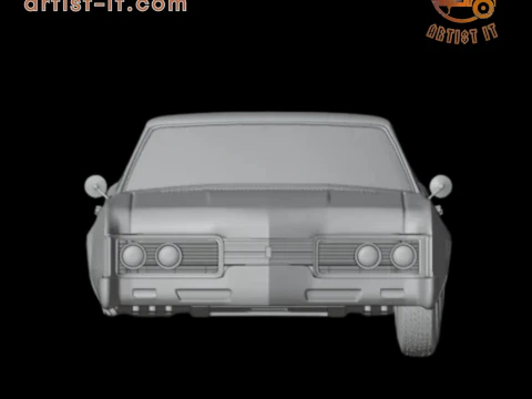 1967 Oldsmobile 88 Delmont 3d print model 3D Print Model