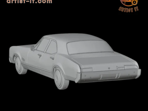 1967 Oldsmobile 88 Delmont 3d print model 3D Print Model