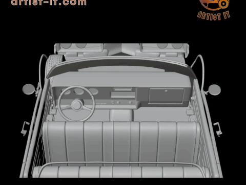 1967 Oldsmobile 88 Delmont 3d print model 3D Print Model