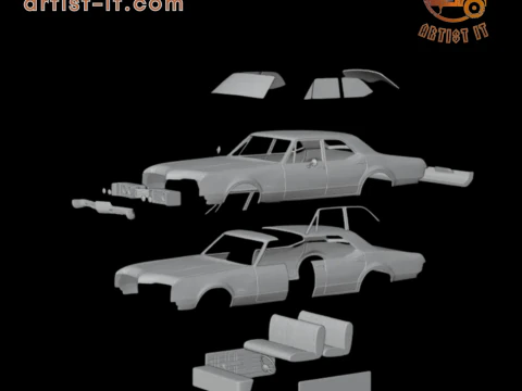 1967 Oldsmobile 88 Delmont 3d print model 3D Print Model