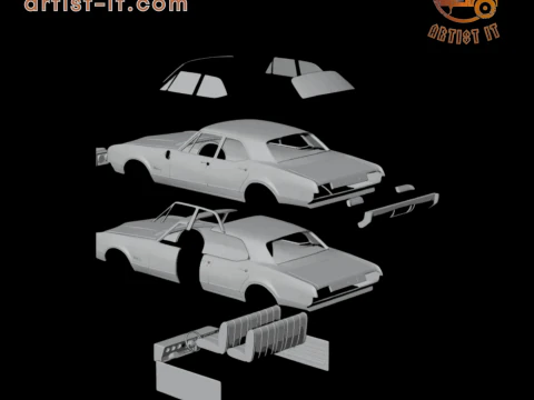 1967 Oldsmobile 88 Delmont 3d print model 3D Print Model