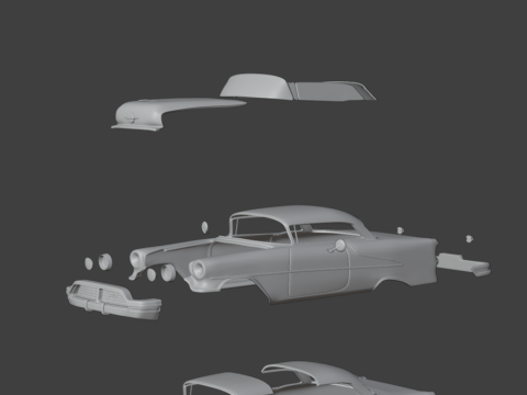 Oldsmobile 88 1954 - 1956 3d print model 3Dプリントモデル