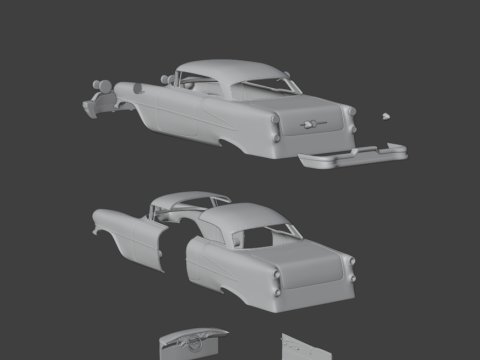 Oldsmobile 88 1954 - 1956 3d print model 3Dプリントモデル