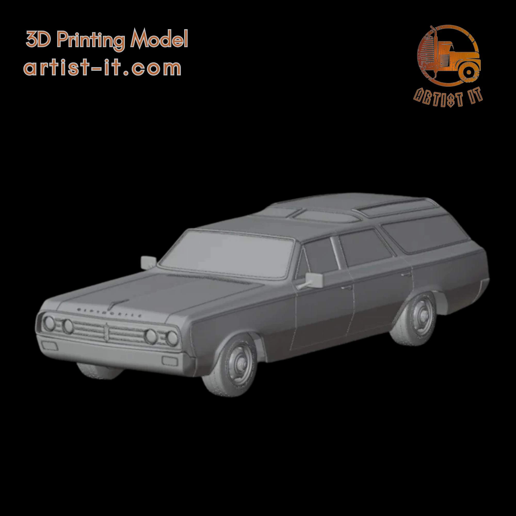 Oldsmobile Vista Cruiser 1964 3d print model 3D Print Model .c4d .max .obj .3ds .fbx .stl .blend