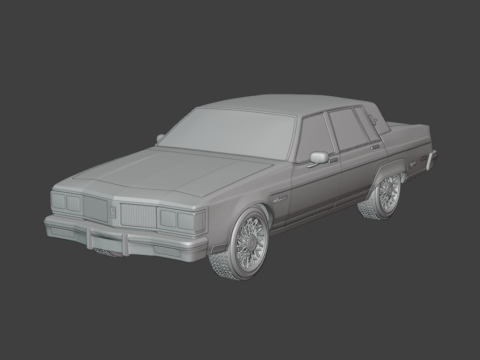 1983 Oldsmobile Regency 3d print model Modèles 3D en vedette