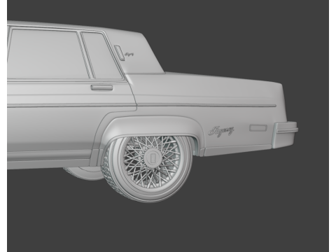 1983 Oldsmobile Regency 3d print model Model Cetak 3D