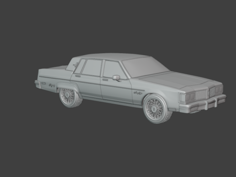 1983 Oldsmobile Regency 3d print model Model Cetak 3D