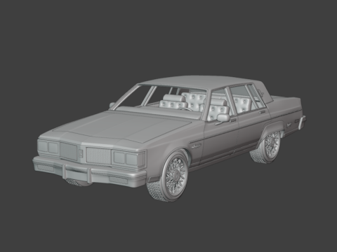 1983 Oldsmobile Regency 3d print model Model Cetak 3D