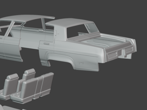 1983 Oldsmobile Regency 3d print model Model Cetak 3D
