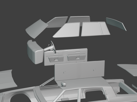 1983 Oldsmobile Regency 3d print model Model Cetak 3D