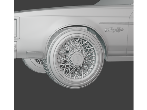 1983 Oldsmobile Regency 3d print model Model Cetak 3D