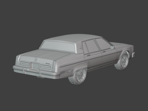 1983 Oldsmobile Regency 3d print model Model Cetak 3D