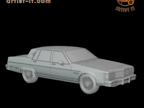 1983 Oldsmobile Regency 3d print model 3D Print Model