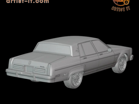 1983 Oldsmobile Regency 3d print model 3D Print Model