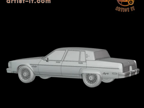 1983 Oldsmobile Regency 3d print model 3D Print Model