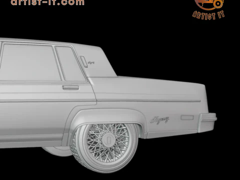 1983 Oldsmobile Regency 3d print model 3D Print Model
