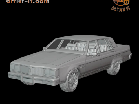 1983 Oldsmobile Regency 3d print model 3D Print Model