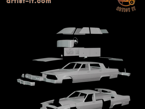 1983 Oldsmobile Regency 3d print model 3D Print Model