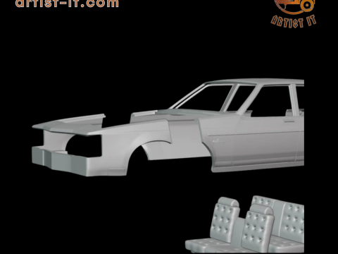1983 Oldsmobile Regency 3d print model 3D Print Model