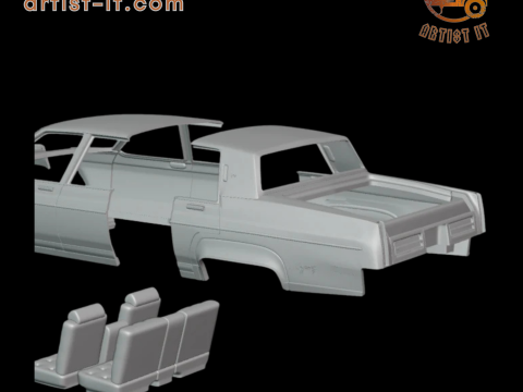 1983 Oldsmobile Regency 3d print model 3D Print Model