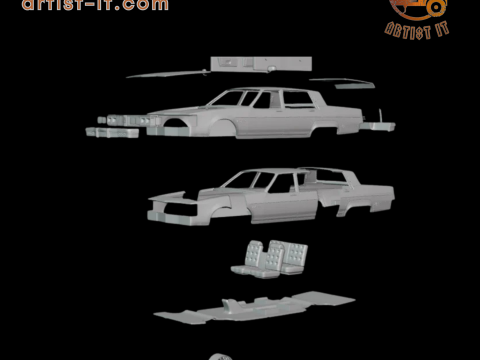1983 Oldsmobile Regency 3d print model 3D Print Model