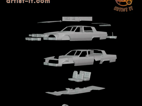 1983 Oldsmobile Regency 3d print model 3D Print Model