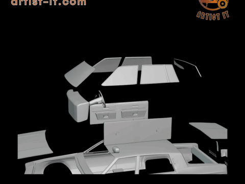 1983 Oldsmobile Regency 3d print model 3D Print Model