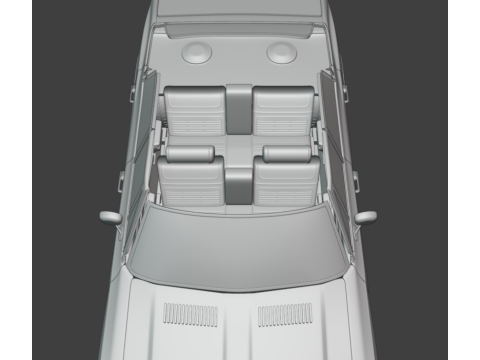 1971 Oldsmobile Cutlass Supreme sedan 3d print model 3Dプリントモデル